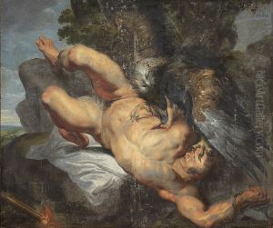 Prometheus bound by (studio of) Rubens, Peter Paul
