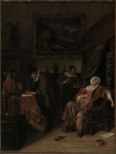 Doktersbezoek. by Jan Steen
