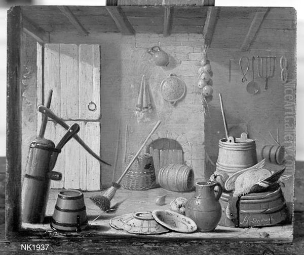Interior with kitchen utensils - view 1