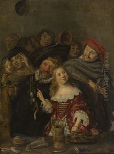 Vrolijk gezelschap by Frans Hals
