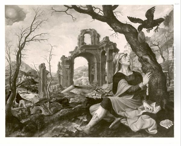 Elias fed by the raven - view 1