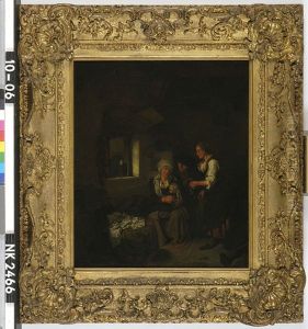 Boereninterieur by Cornelis Pietersz Bega