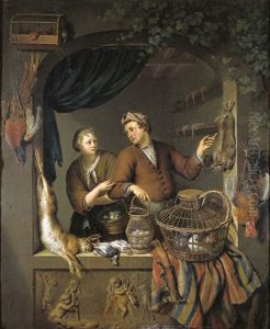 The Poultry Seller by Willem Van Mieris Leiden