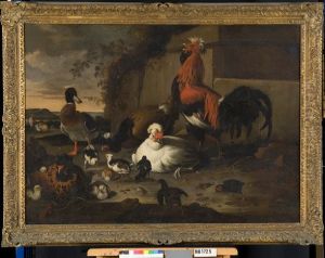 Pluimvee by Melchior D'Hondecoeter