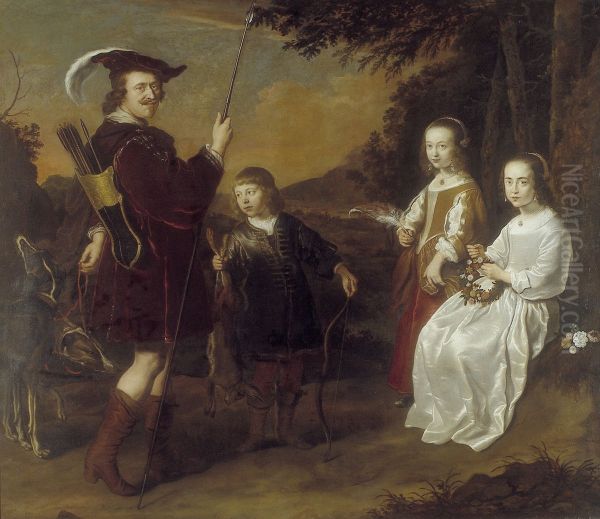 Pieter Coenen (1586-1637) en zijn kinderen Johan, Catharina en Geertuyd - view 1