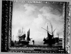 Ships near the Coast at Low Tide