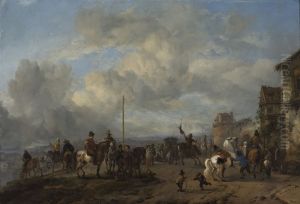 Riding at the Cat by Philips Wouwerman