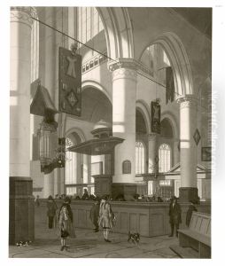 Interieur van de Oude Kerk te Delft