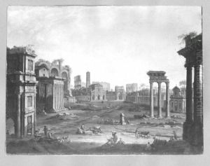 Roman ruins by Antonio Joli