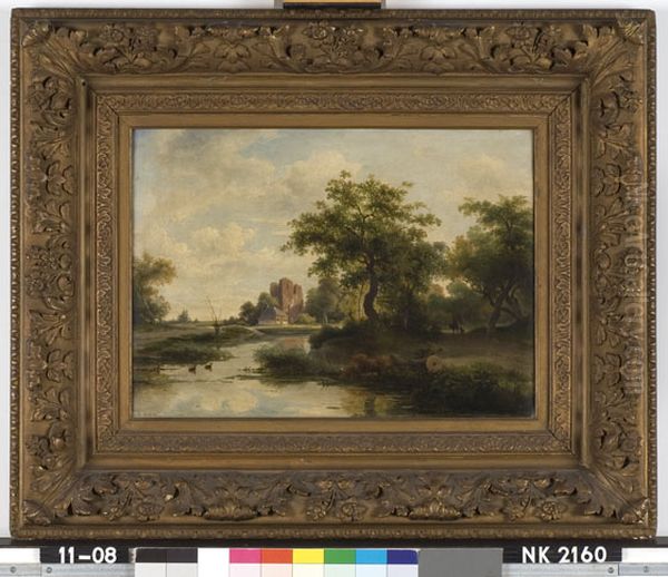 Landschap met de ruines van kasteel Brederode - view 1