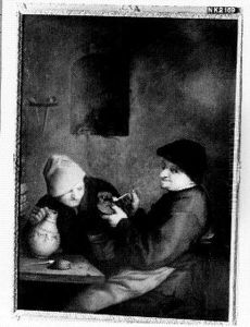 Two smokers by Adriaen van Ostade