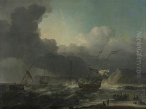 Zeegezicht by Jan Theunisz Blanckerhoff
