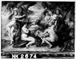 Diana with her nymphs discovers the pregnancy of Callisto