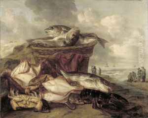 fish-still-life by Abraham Van Beijeren