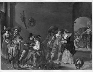 soldiers scene by Pieter Quast