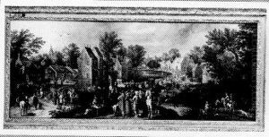 Village fete with Procession by Robert van den Hoecke