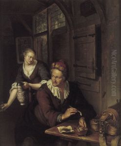 interior scene by Willem Van Mieris Leiden