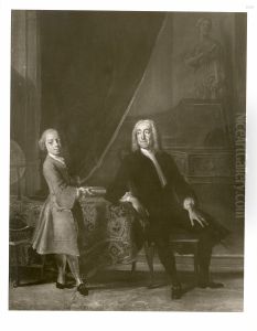 Double portrait of an unknown man and a boy
