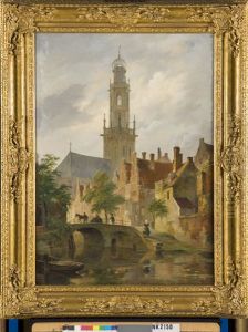 Gezicht op de Bakenesserkerk te Haarlem