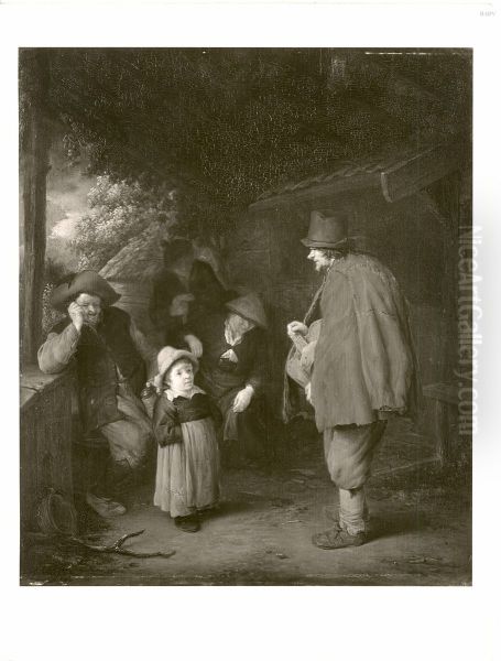 A Hurdy-Gurdy Player - view 1