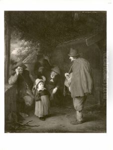 A Hurdy-Gurdy Player by Adriaen van Ostade