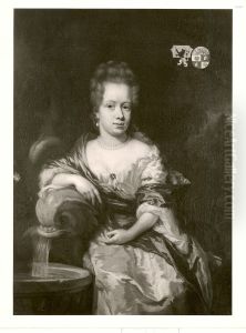 Johanna van den Brande (1668-1691). Echtgenote van Daniel Radermacher II by Nicolaes Maes