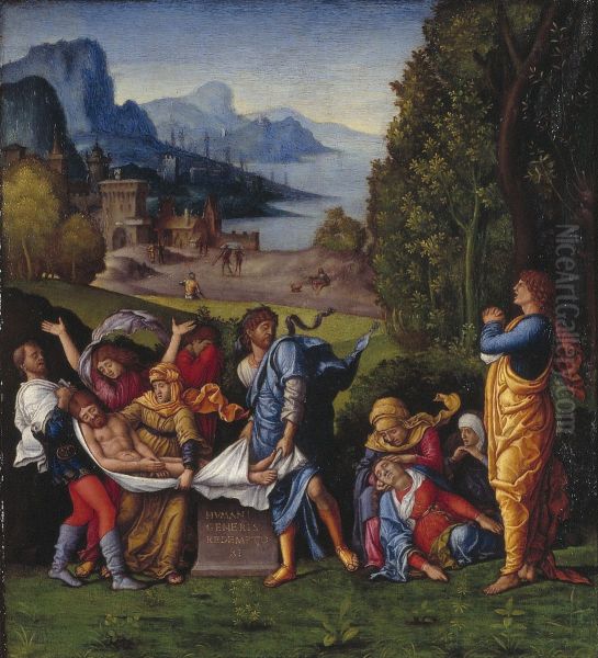 De graflegging van Christus - view 1
