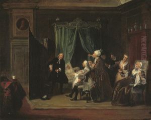 Het doktersbezoek by Cornelis Troost