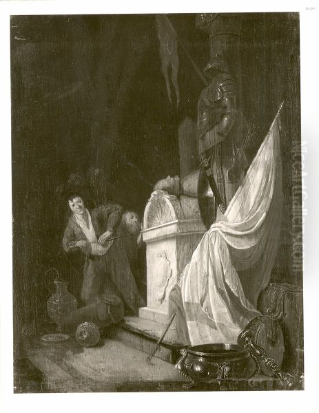 The desecration of a tomb - view 1
