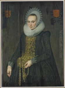 Portrat der Frau de Kies van Wissen by Cornelis van der Voort