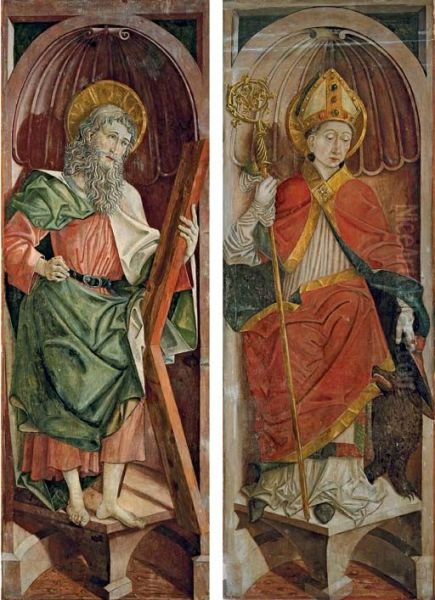 St. Korbinian, right wing from an altarpiece (exterior) - view 1