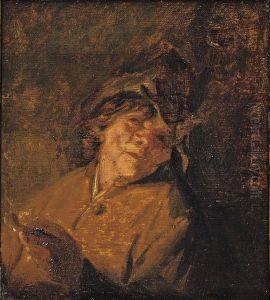 Study of a Man Smoking a Pipe by Adriaen van Ostade
