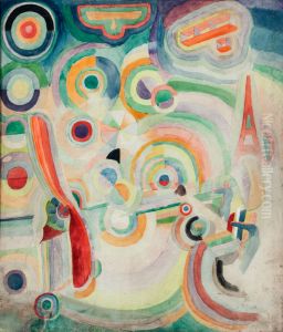 Hommage to Bleriot by Robert Delaunay