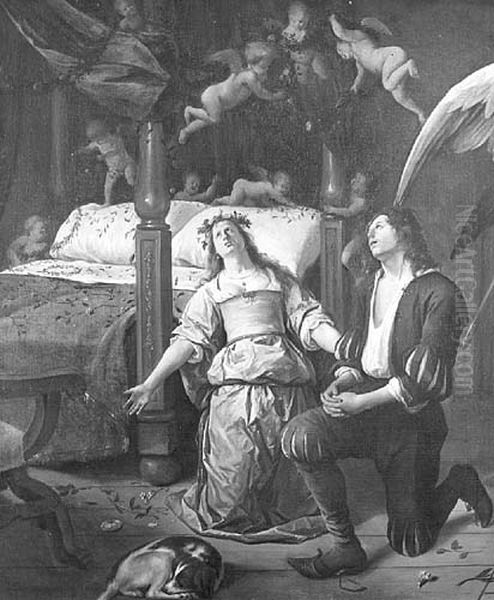 Tobias and Sarah Praying before their Marriage Bed (fragment) - view 1