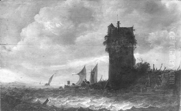 Wasserlandschaft mit Wachtturm - view 1