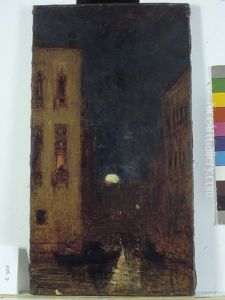 Avond in Venetie by Felix Ziem