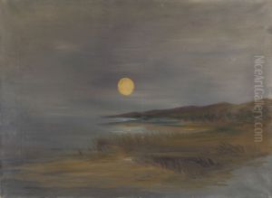 Maan landschap by Karel Albert Schmidt
