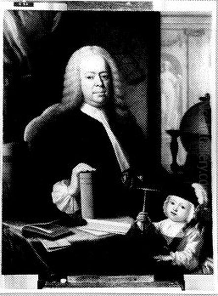 Samuel Radermacher (1693-1761) en zijn kleinzoon Samuel Trezel Bevers (gest. 1751) - view 1