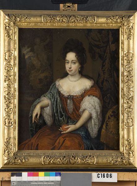 Portret van een vrouw, mogelijk Catharina Hoffer (1678-1707) Echtgenote van Adriaan Hoffer - view 1