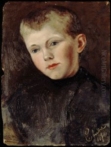 Portret van een jongen by Karolina Stephana Couwenberg