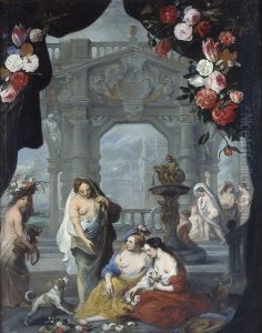 Badende vrouwen by (studio of) Rubens, Peter Paul