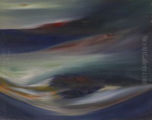 Astraal landschap by Karel Albert Schmidt