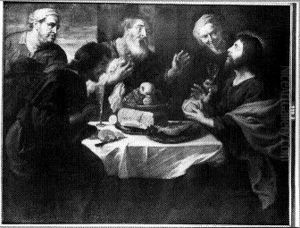 De maaltijd te Emmaus by (studio of) Rubens, Peter Paul