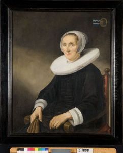 Jacobmina de Grebber, wife of Pieter Anthonisz. van Bronckhorst by Anthonie Palamedesz.