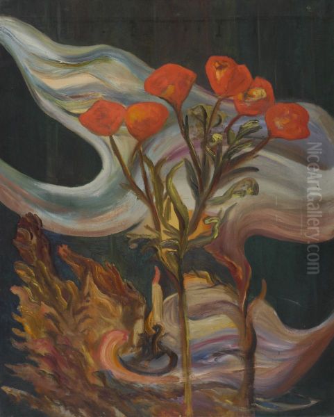 Stilleven met kaars - view 1