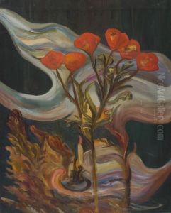 Stilleven met kaars by Karel Albert Schmidt