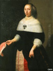 Portrait of a woman of the van Neck family by Jan Albertsz Rotius