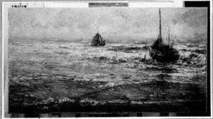 Vissersbommen in zee by Thamine Tadama-Groeneveld