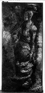 Vrouw van woonwagen by Hendrik Chabot