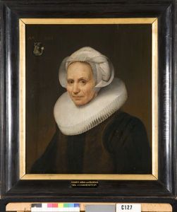 Portrait of Elisabeth (Lijsbeth) Jan Apersz. van Melisdijck (1563-1640/1645) by Jan Van Ravesteyn